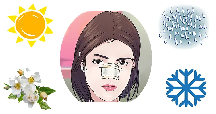 جراحی بینی در چه فصلی بهتر است؟